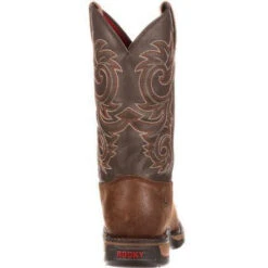 Rocky Men's Long Range Stl Toe WP Pull-on Western Boot Brown FQ0006654 -BootBase Sales Store rocky mens long range stl toe wp pull on western boot brown fq0006654 3